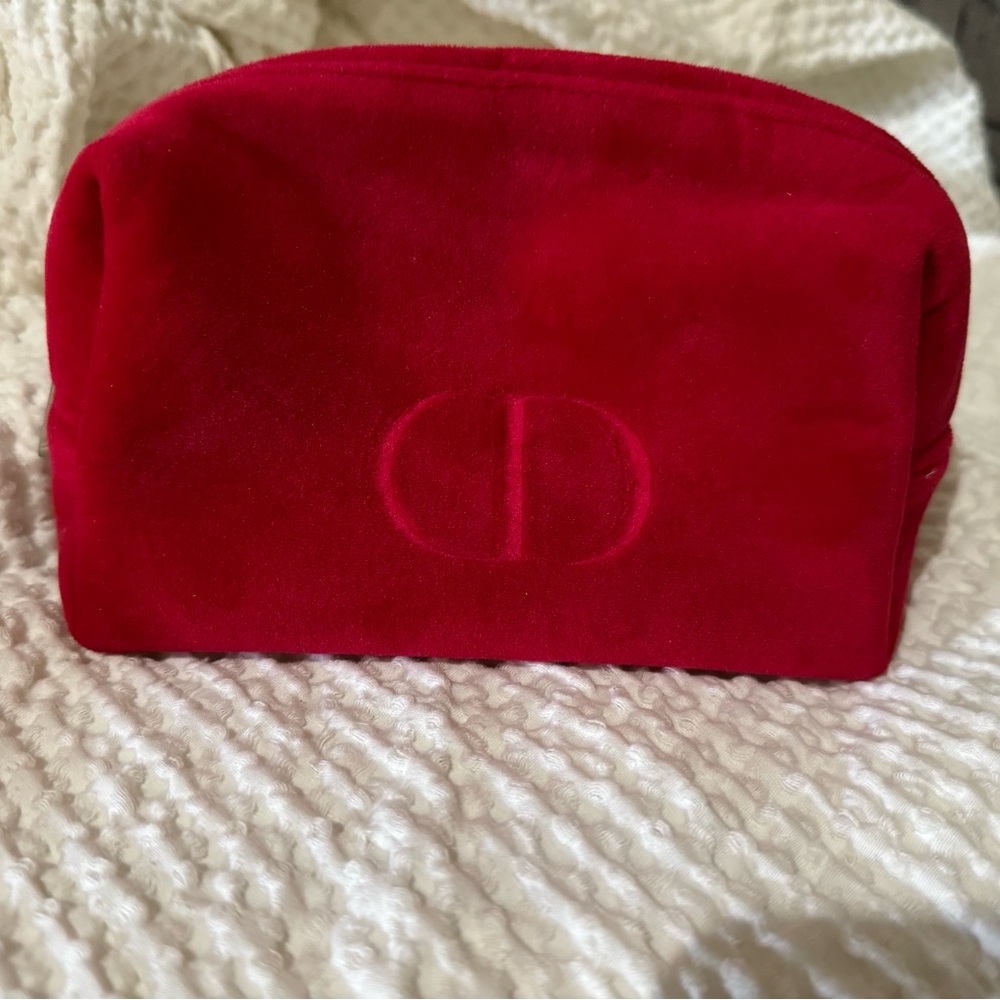Christian Dior velvet makeup case